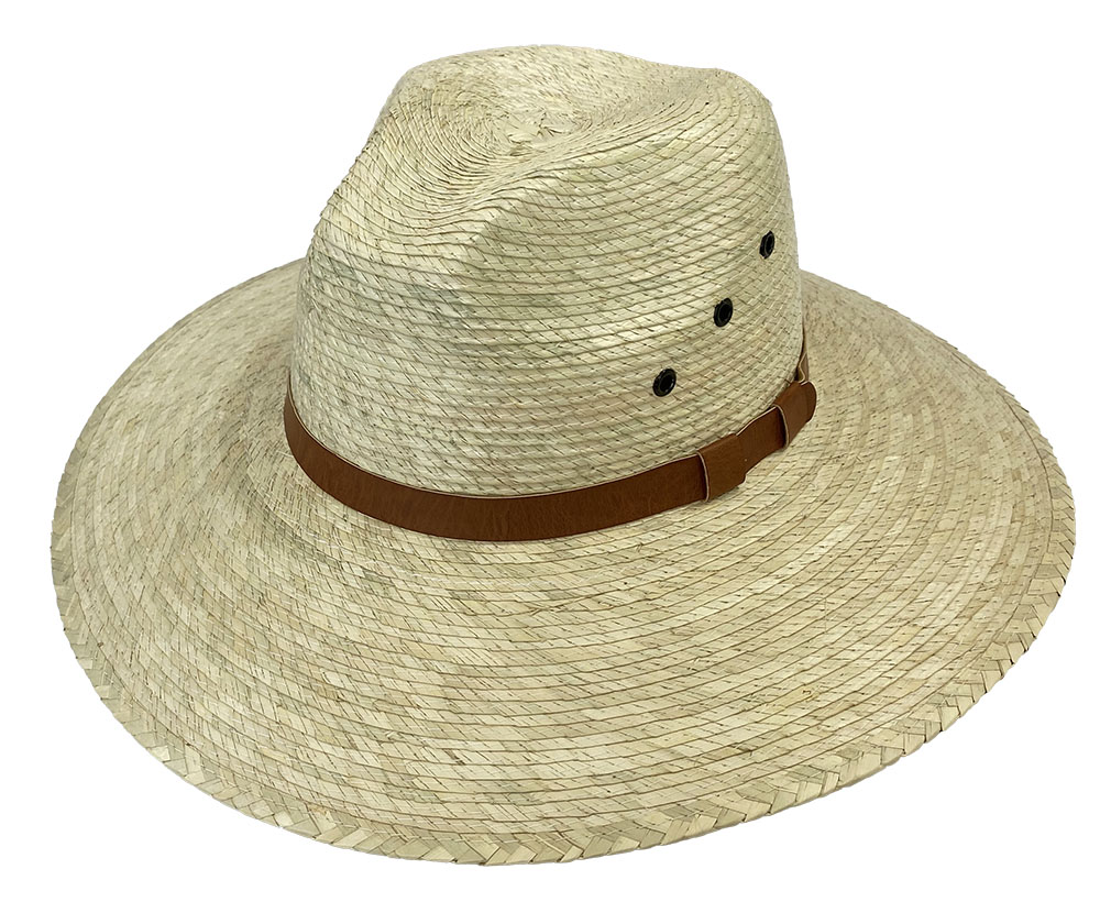 Duke Braided Palm Leaf Big Brim Safari Hat - Summer Straw Hats
